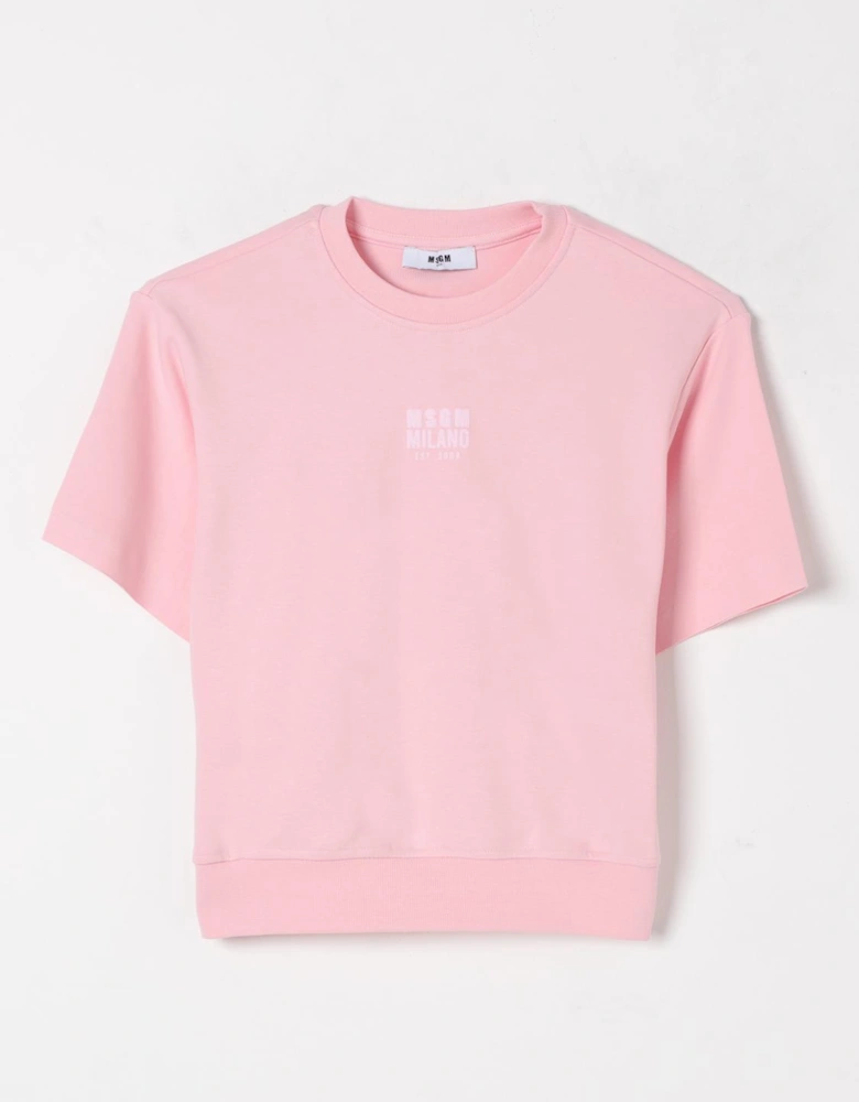 Kids Short Sleeve Crew Neck Sweatshirt