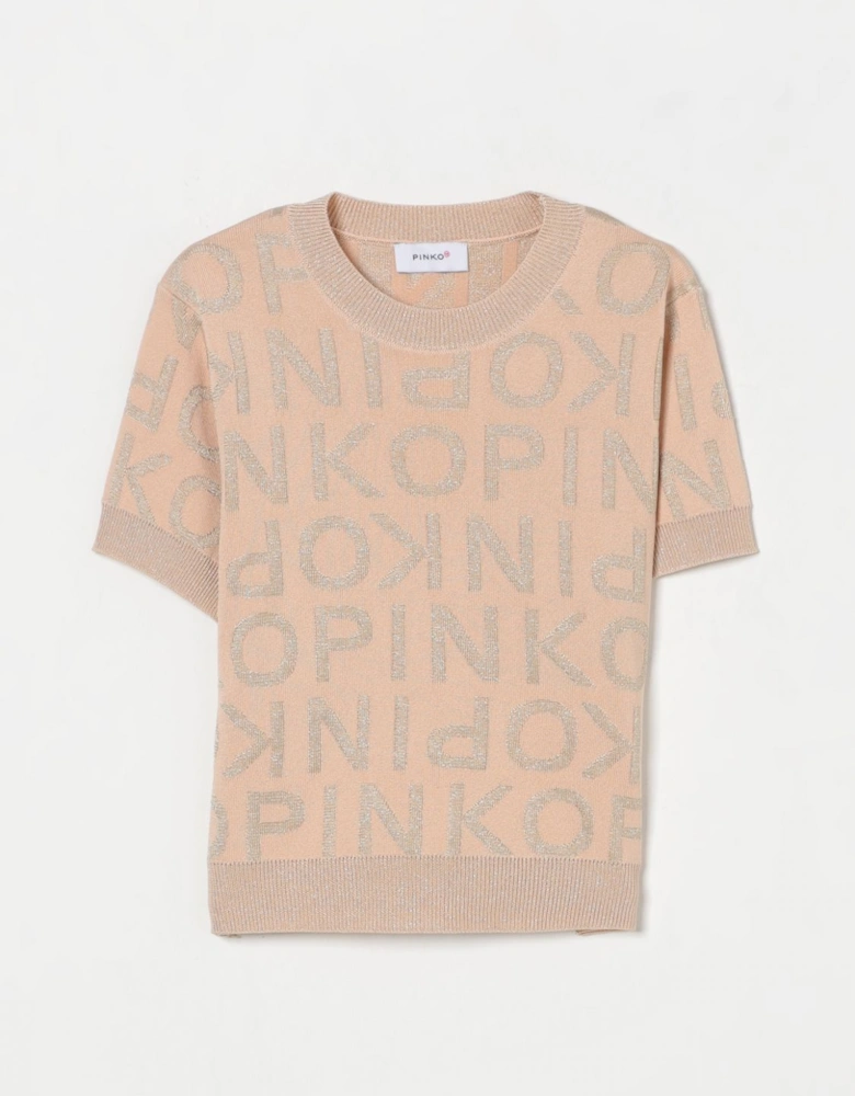 Knit Short Sleeve Pullover Sweater