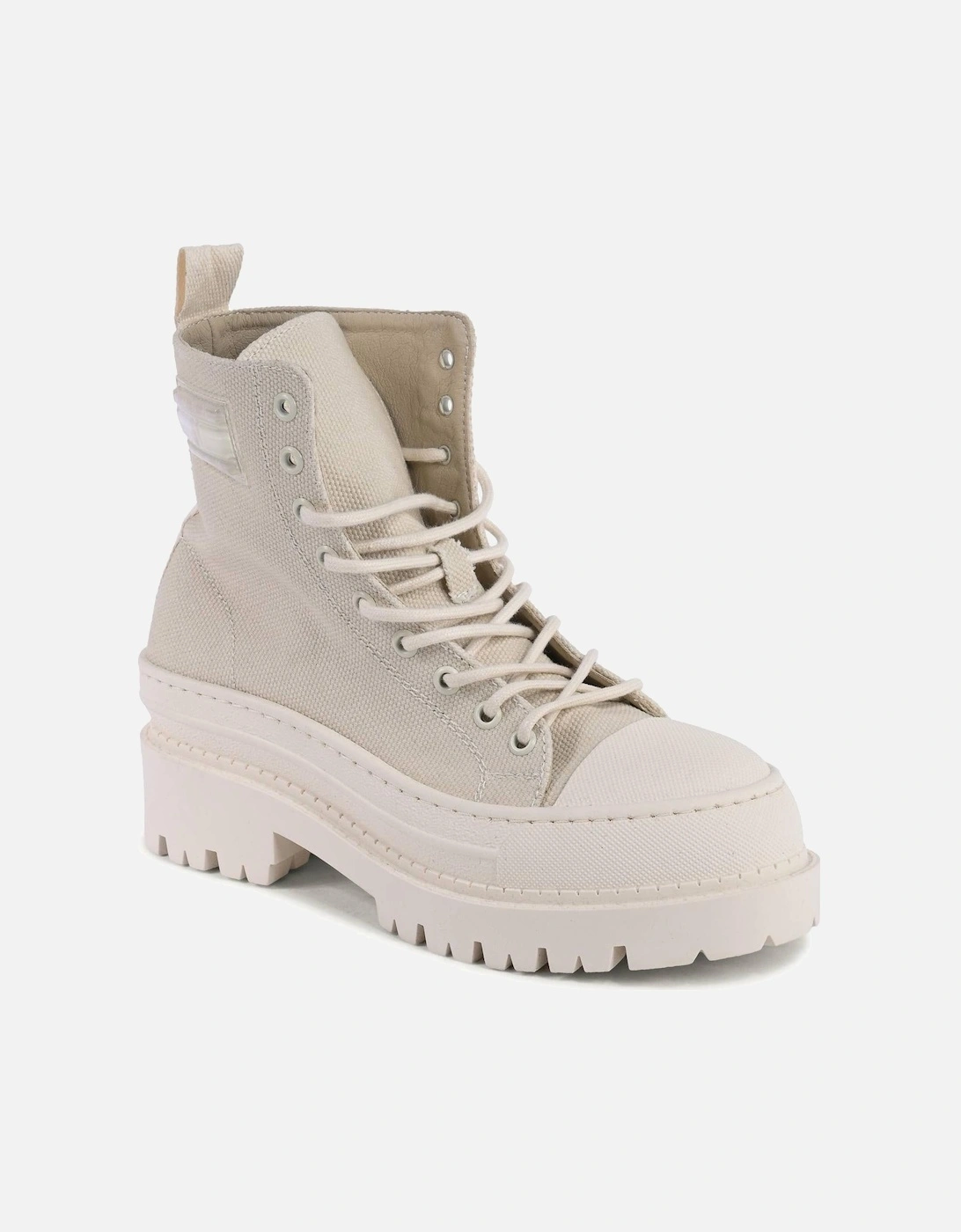 Canvas Ankle Boots Platform
