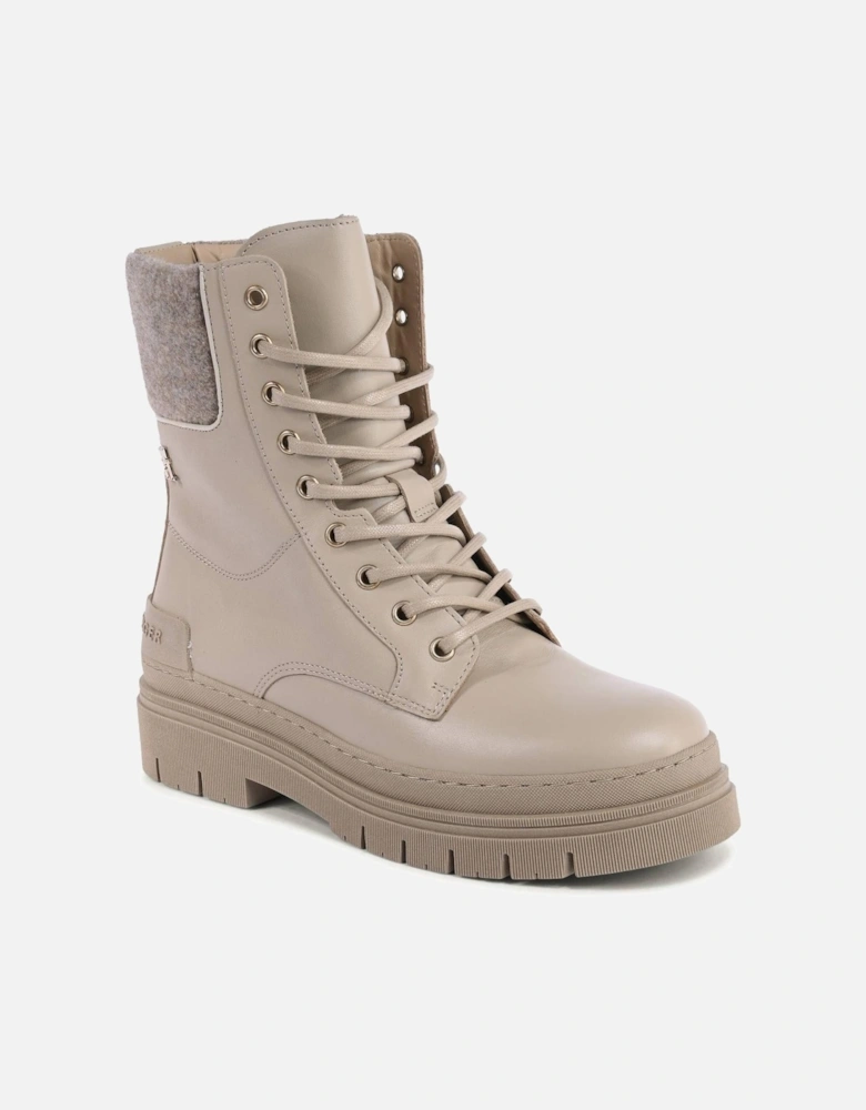 LaceUp Leather Boots