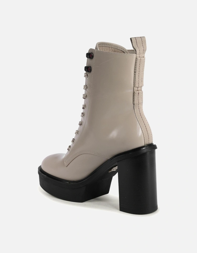 LaceUp Platform Ankle Boots