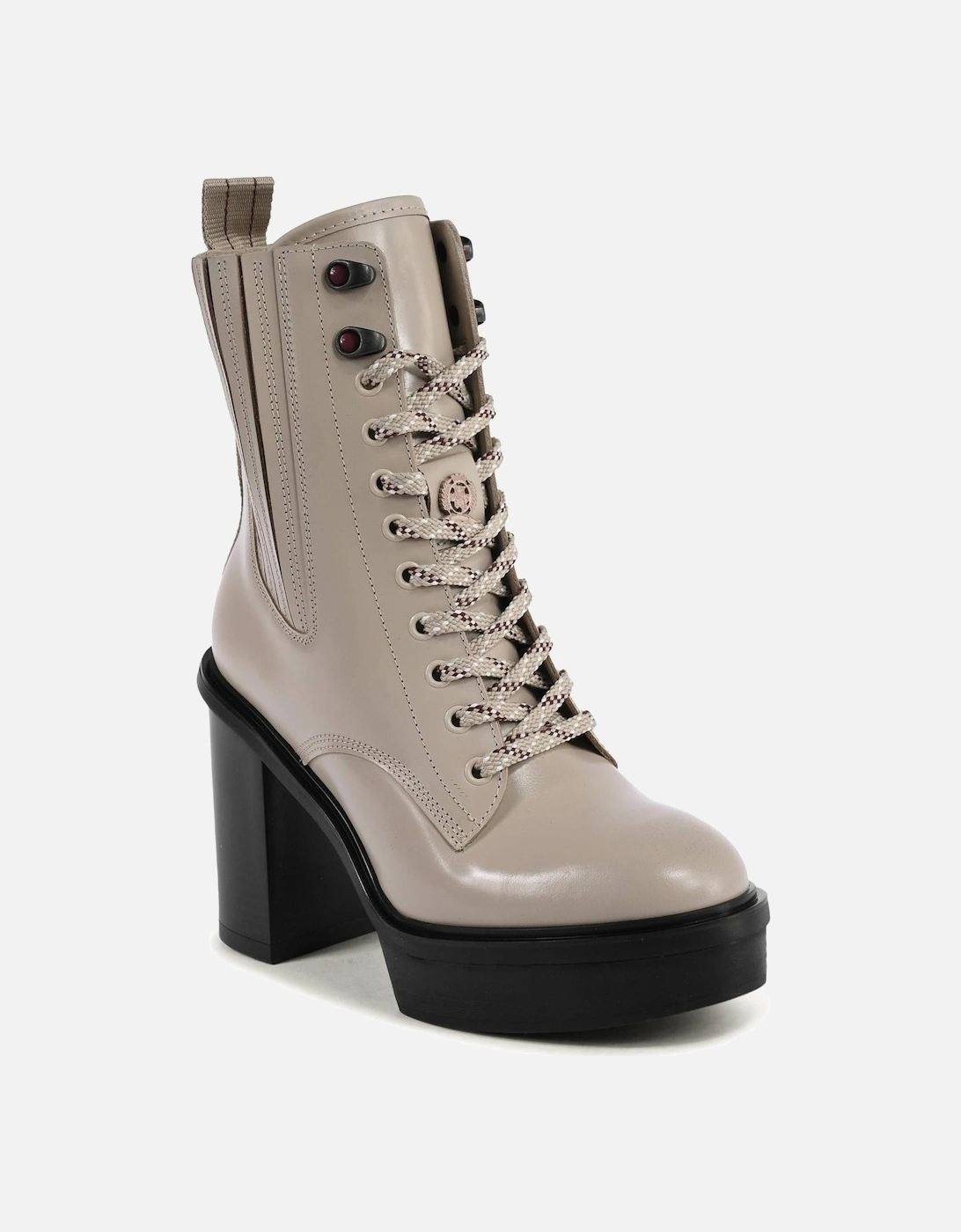 LaceUp Platform Ankle Boots