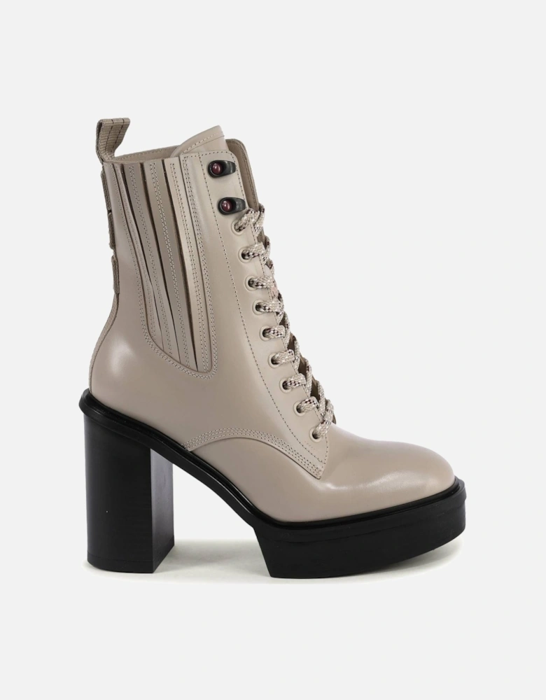 LaceUp Platform Ankle Boots