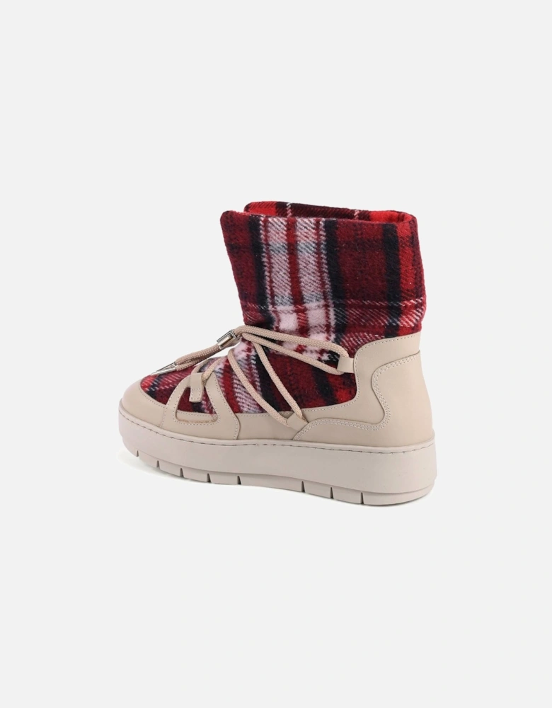 Plaid Ankle Boots