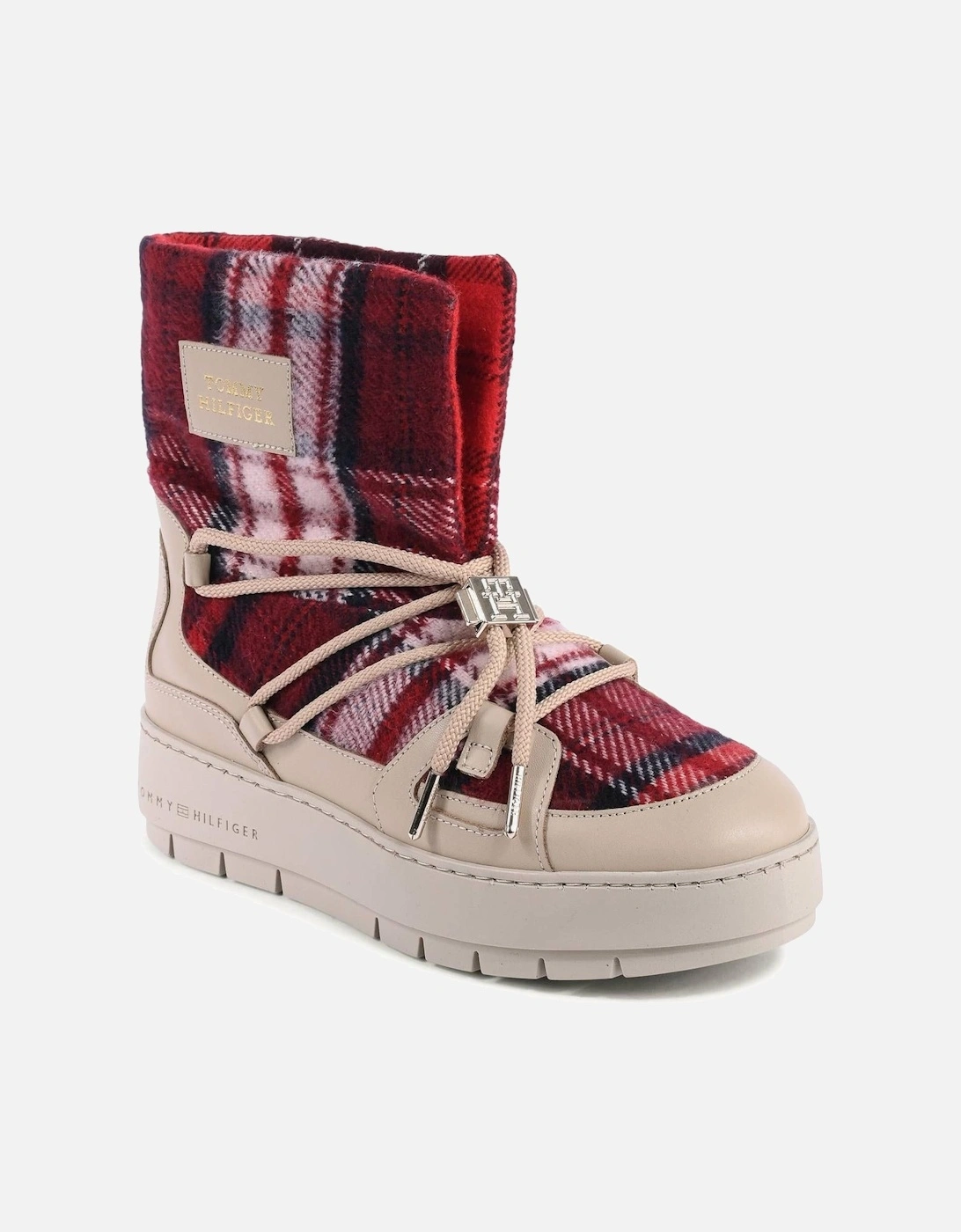 Plaid Ankle Boots