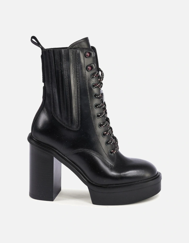 LaceUp Platform Ankle Boots