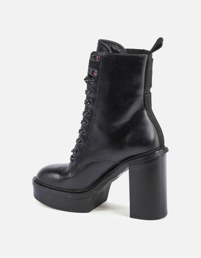 LaceUp Platform Ankle Boots