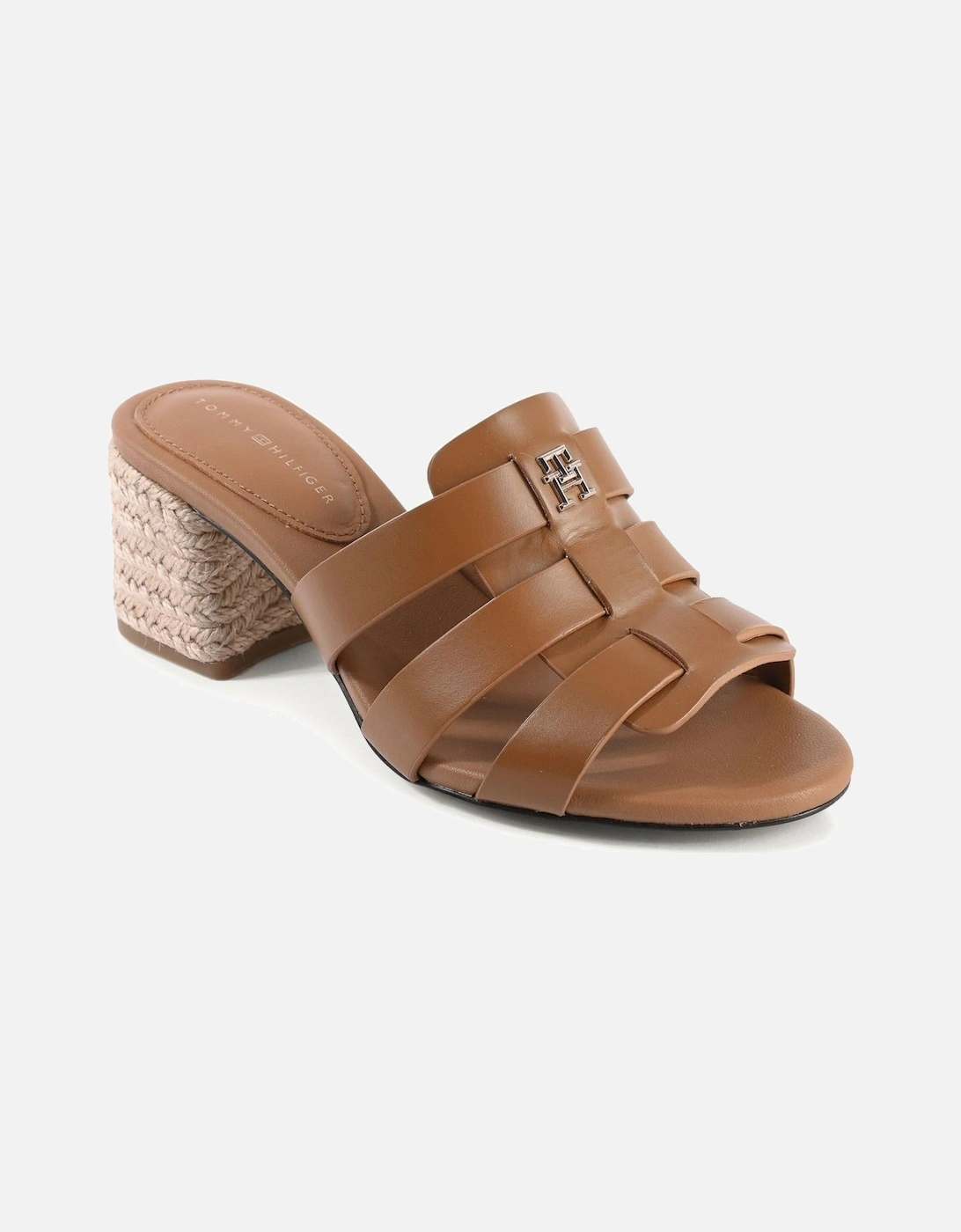 Leather Block Heel Sandals