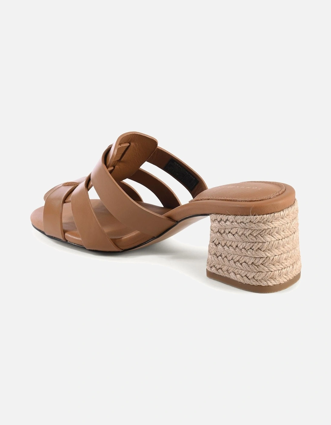 Leather Block Heel Sandals