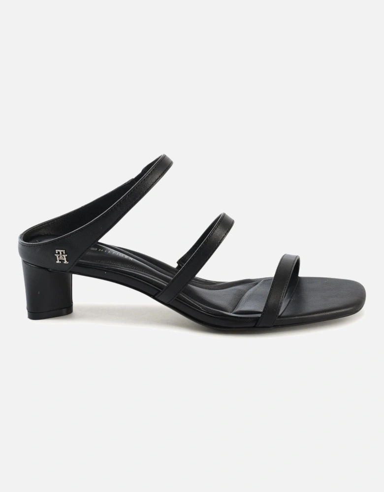 Leather Block Heel Sandals