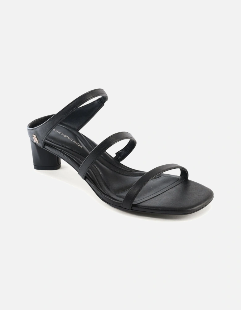 Leather Block Heel Sandals
