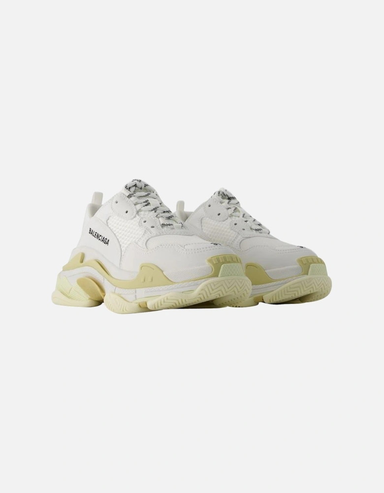 Round Toe Lace-Up Leather Sneakers