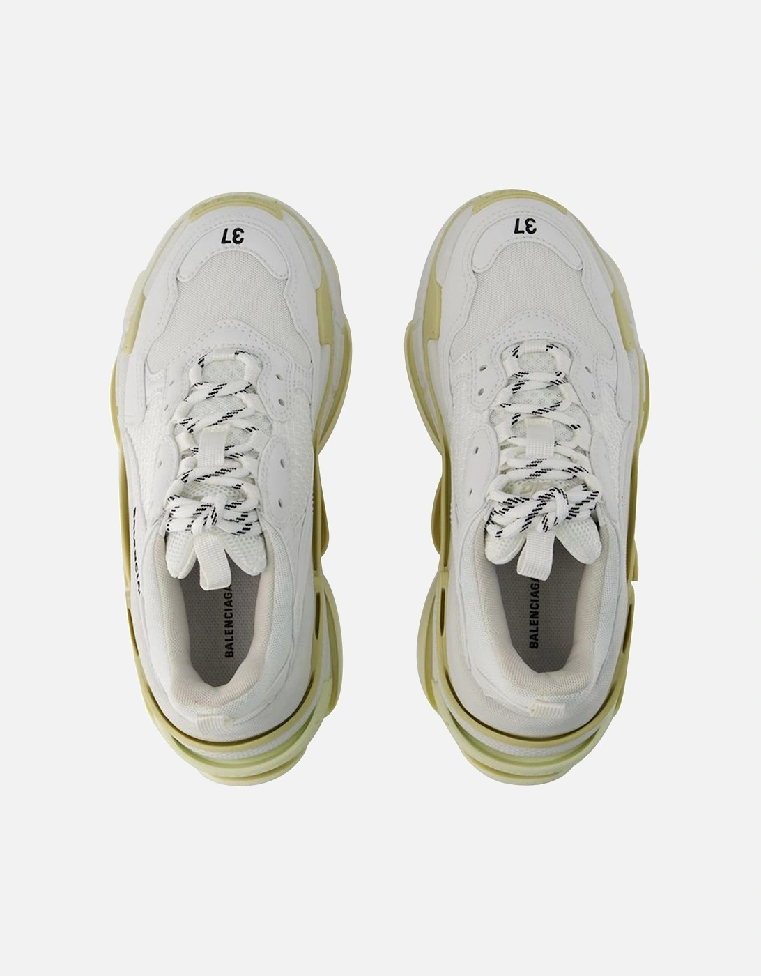 Round Toe Lace-Up Leather Sneakers