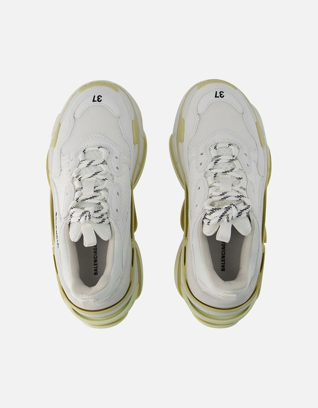 Leather-Free White Sneakers with Rubber Sole