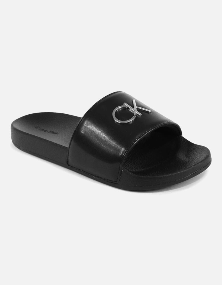 Slide Sandals Metal Logo