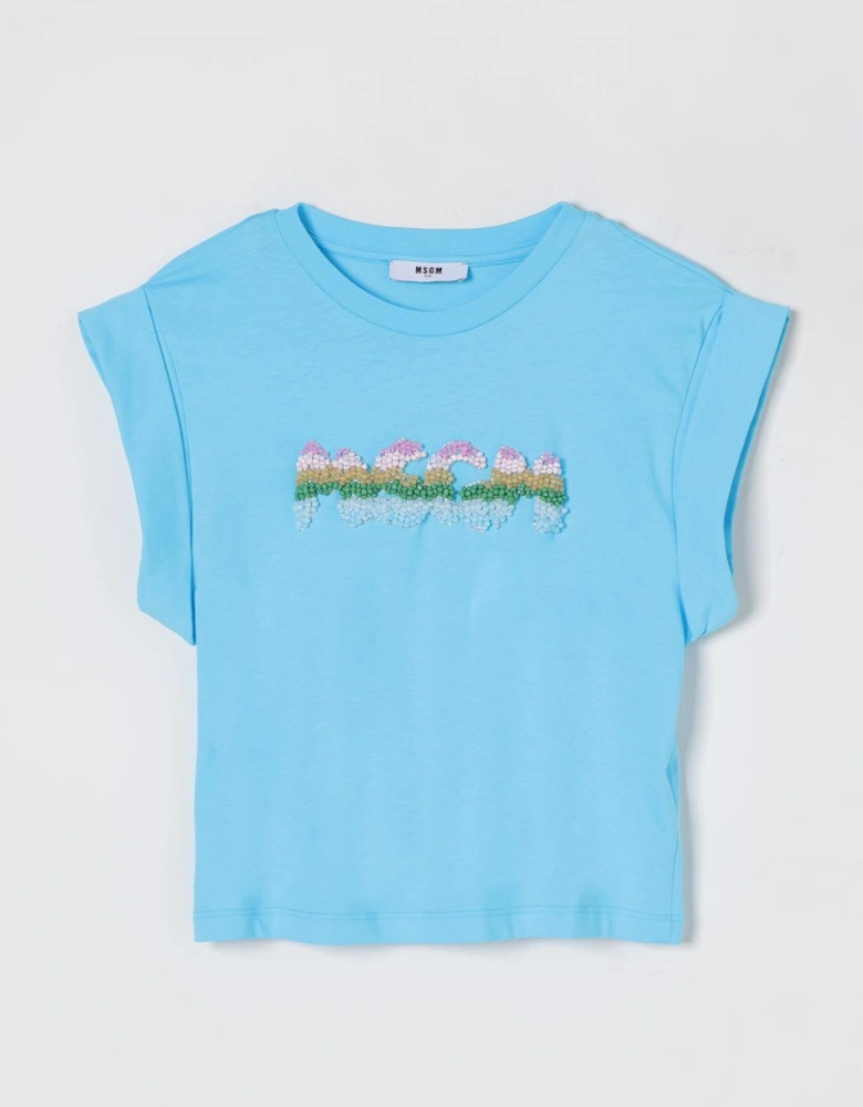 Rainbow Beaded Logo Tee