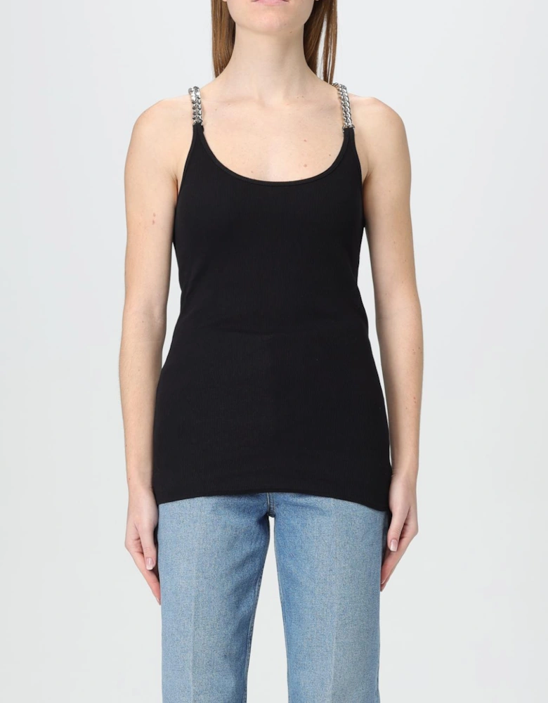 Ribbed Tank Top Chain Straps