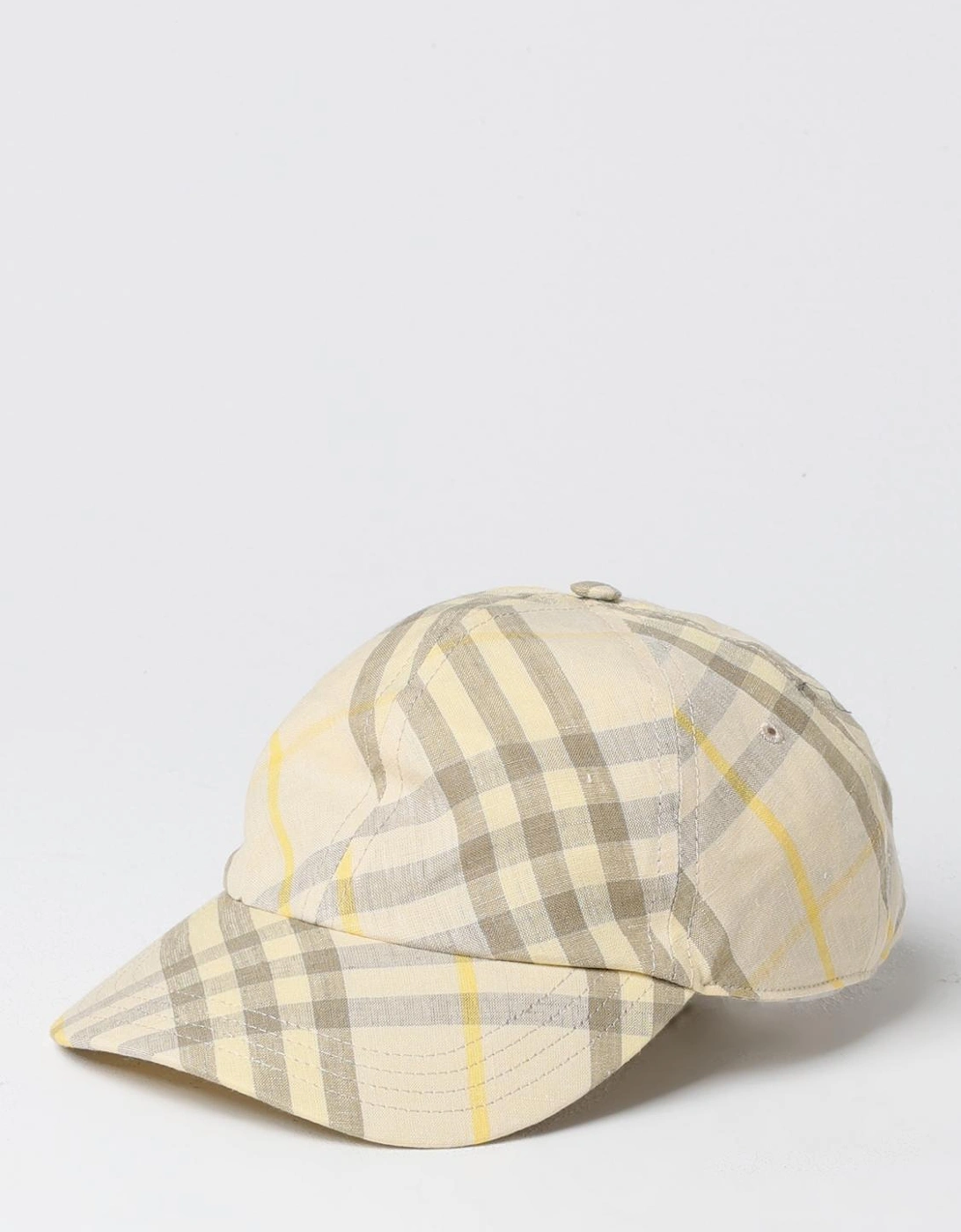 Linen Plaid Baseball Cap, 4 of 3