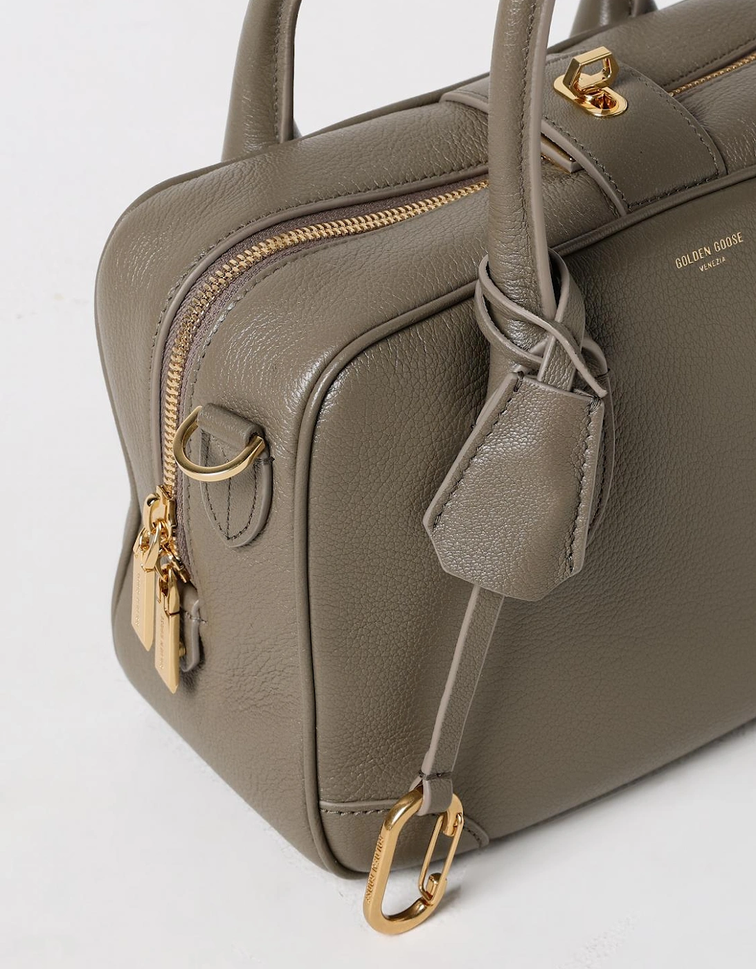 Top Handle Leather Handbag