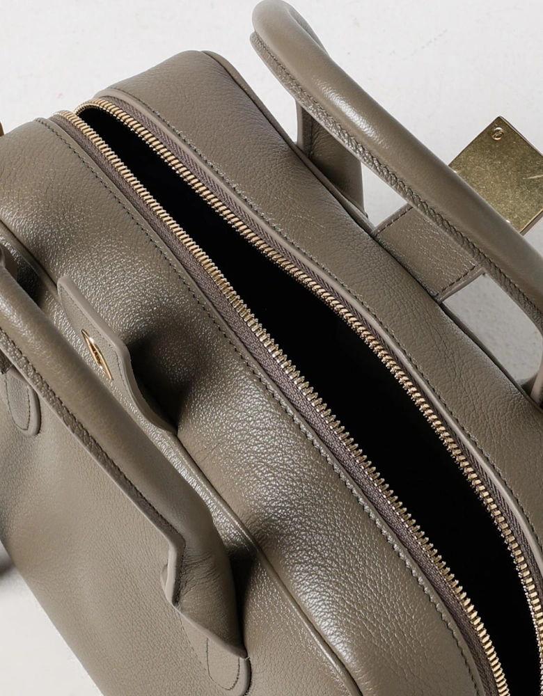 Top Handle Leather Handbag