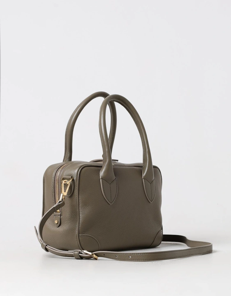 Top Handle Leather Handbag