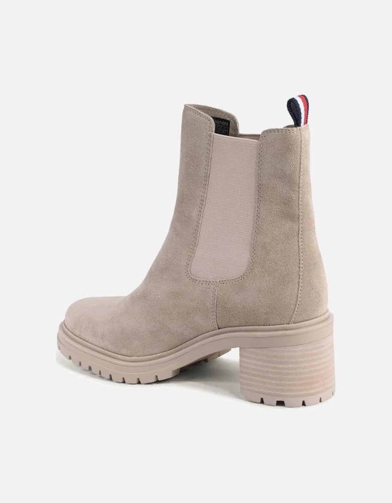 Chelsea Boots Suede Block Heel