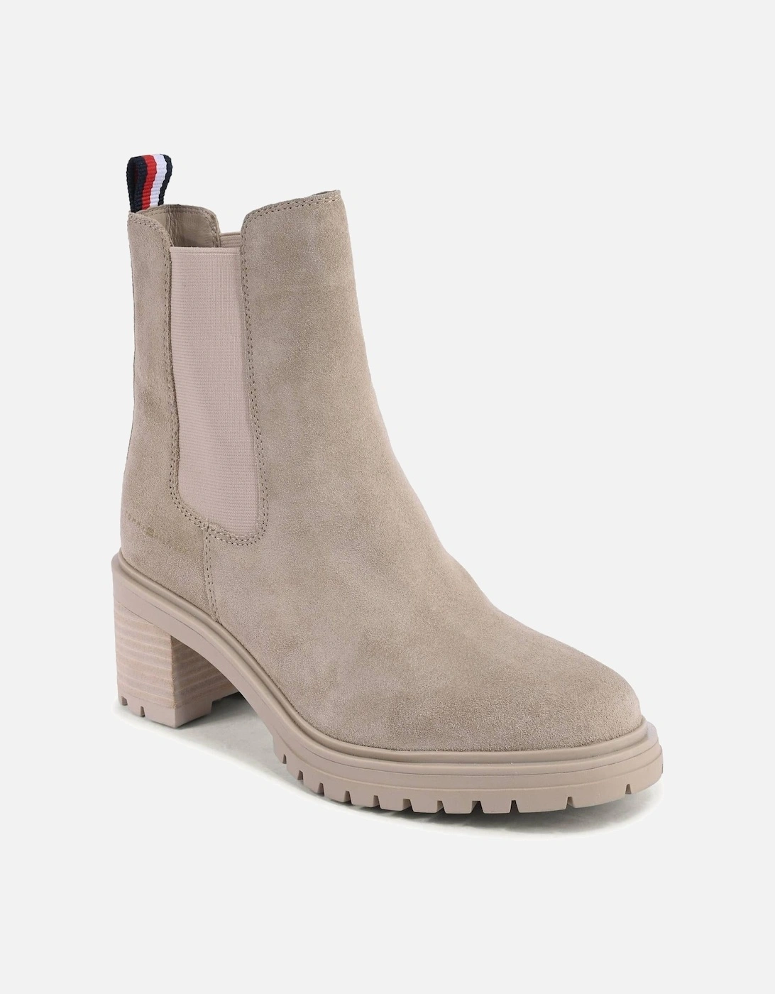 Chelsea Boots Suede Block Heel