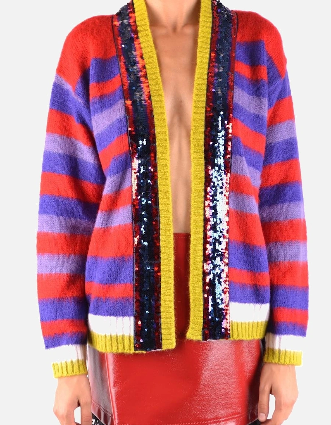 Sequined Stripe Cardigan Sweater, 4 of 3