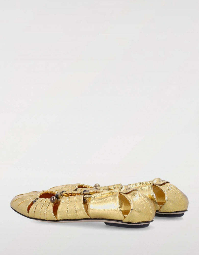 Cutout Flats Leather