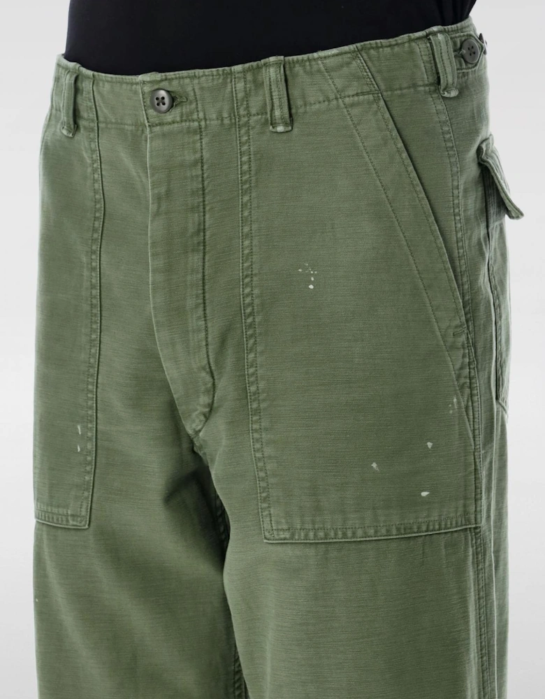 Relaxed Fit Military Style Pants