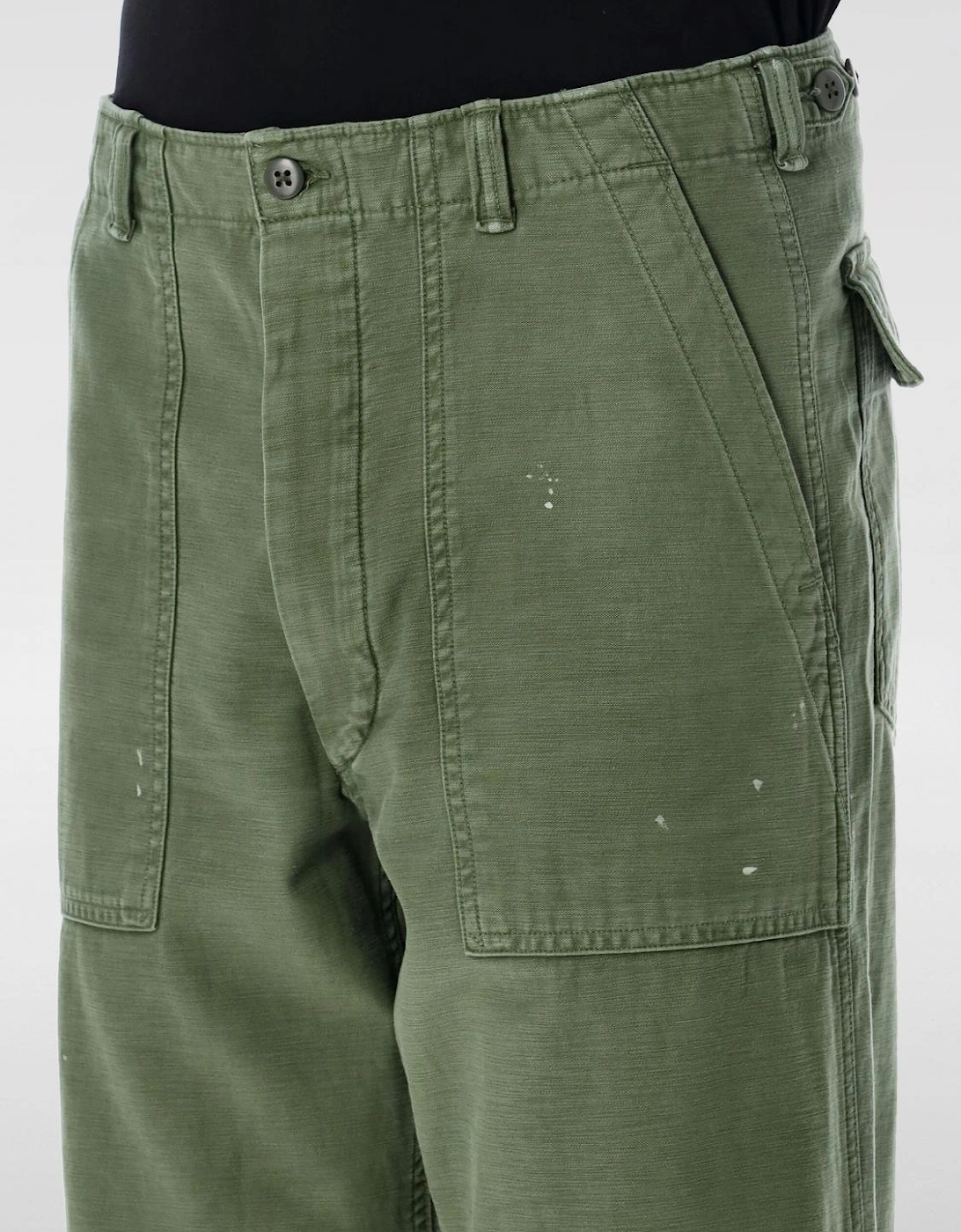 Relaxed Fit Military Style Pants