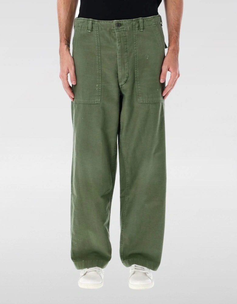 Relaxed Fit Military Style Pants