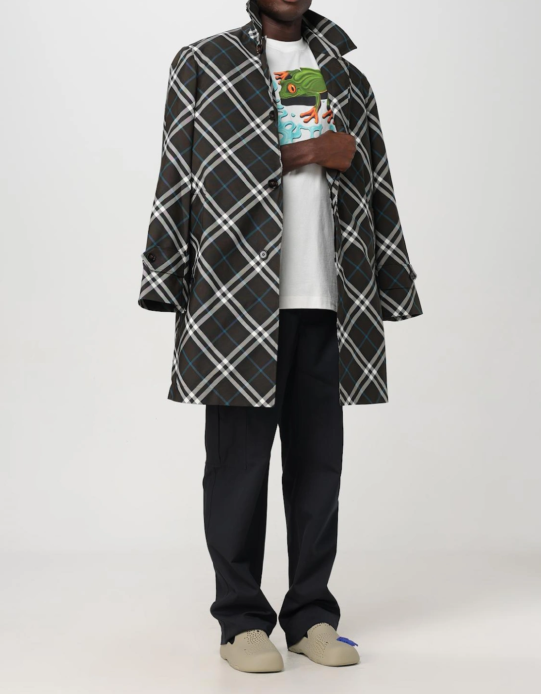 Oversized Plaid Trench Coat, 6 of 5