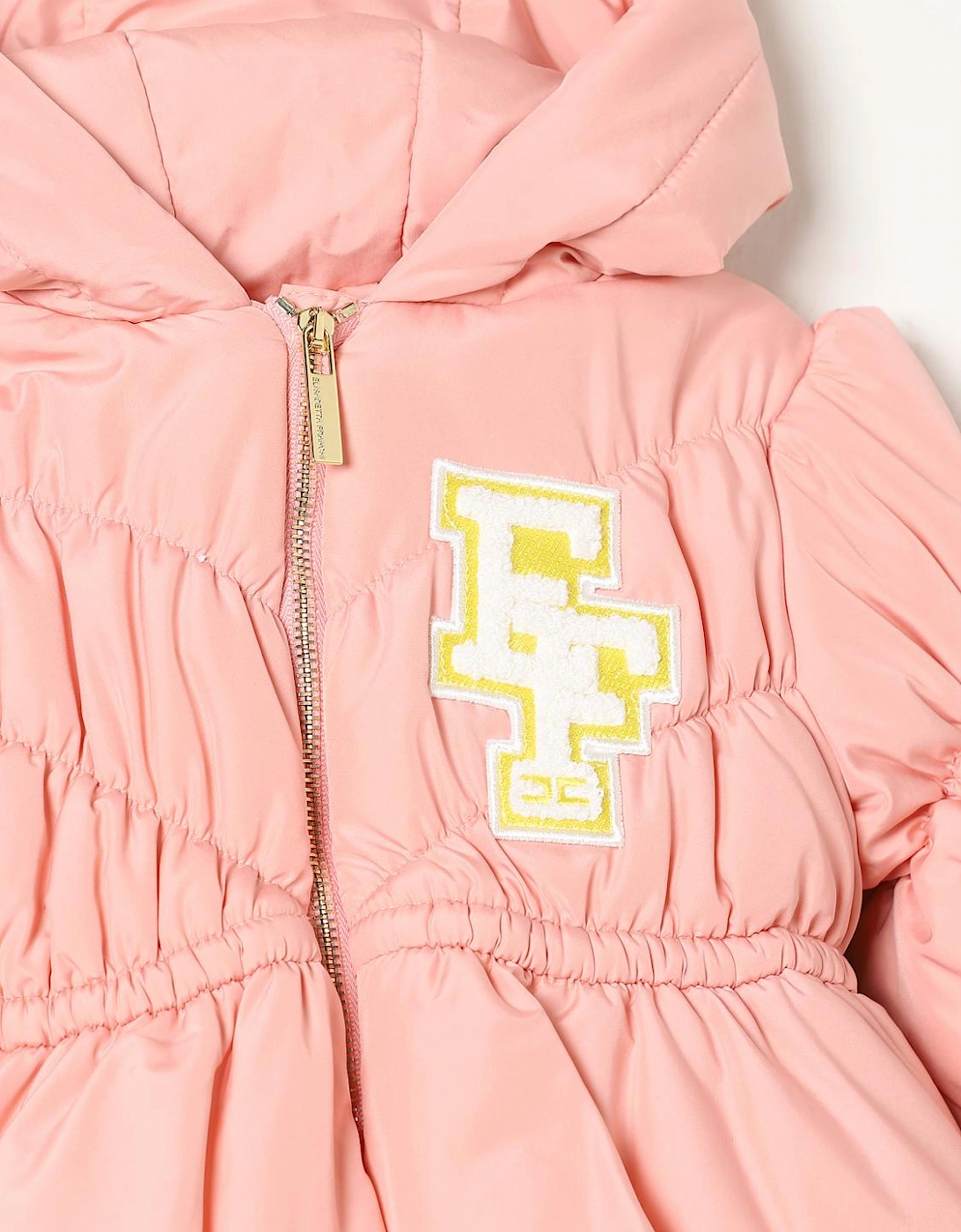 Hooded Puffer Jacket with Drawstring