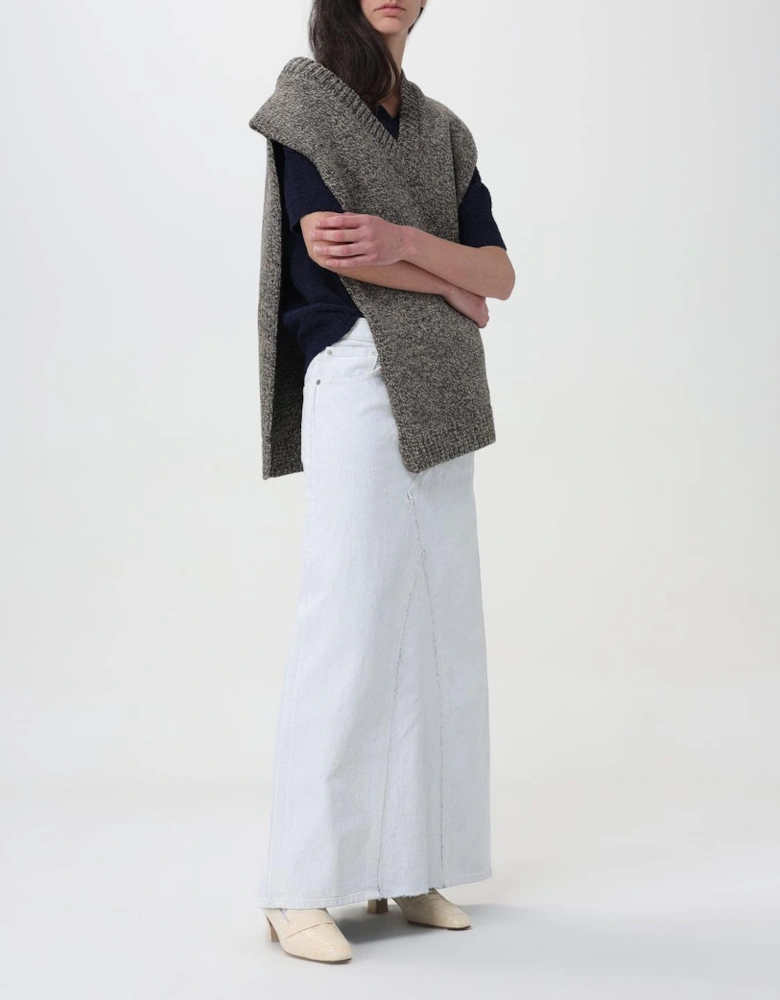 Denim Maxi Skirt ALine