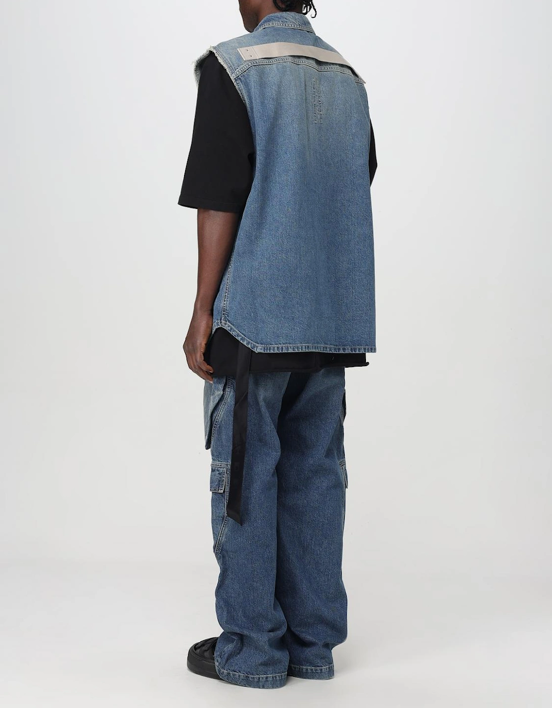 Denim Sleeveless Vest Oversized Relaxed Fit