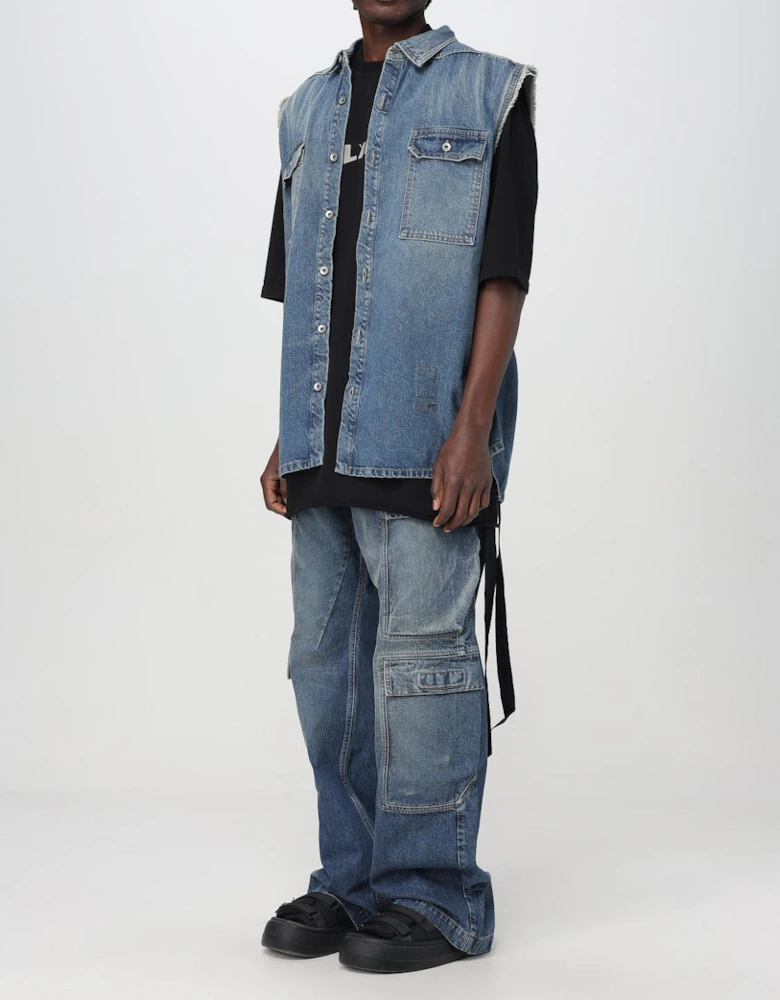 Denim Sleeveless Vest Oversized Relaxed Fit