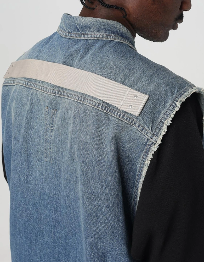 Denim Sleeveless Vest Oversized Relaxed Fit