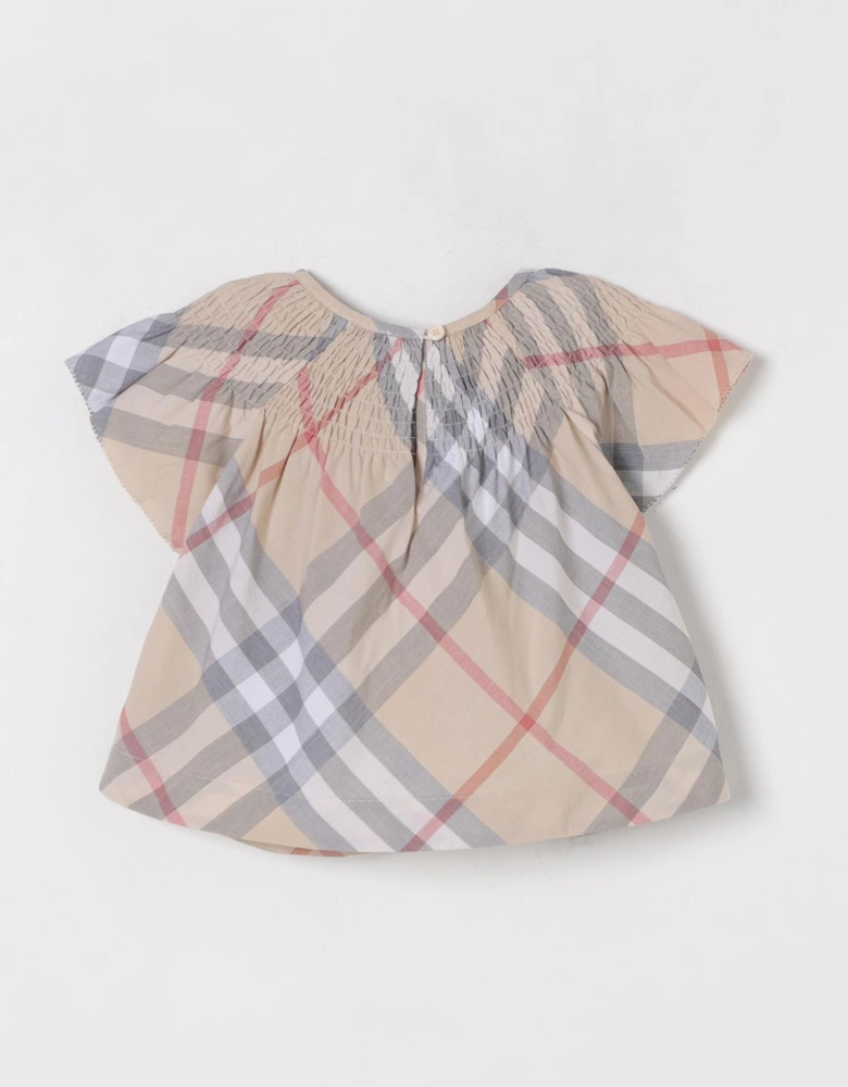 Girls Plaid Cotton Blouse