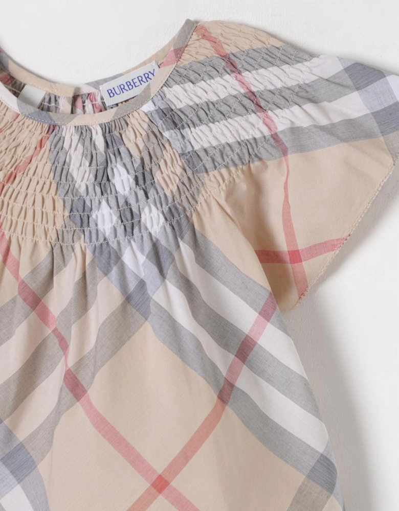 Girls Plaid Cotton Blouse