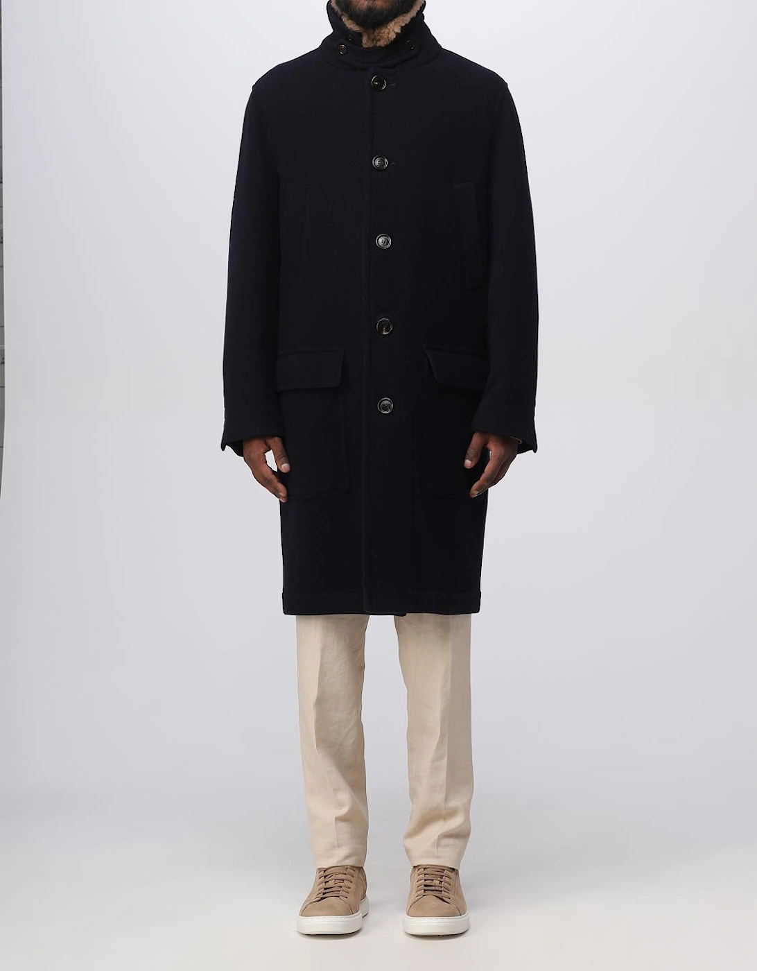 Wool Overcoat with Shearling Collar, 6 of 5