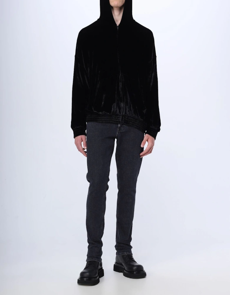 Velvet ZipUp Hoodie Jacket