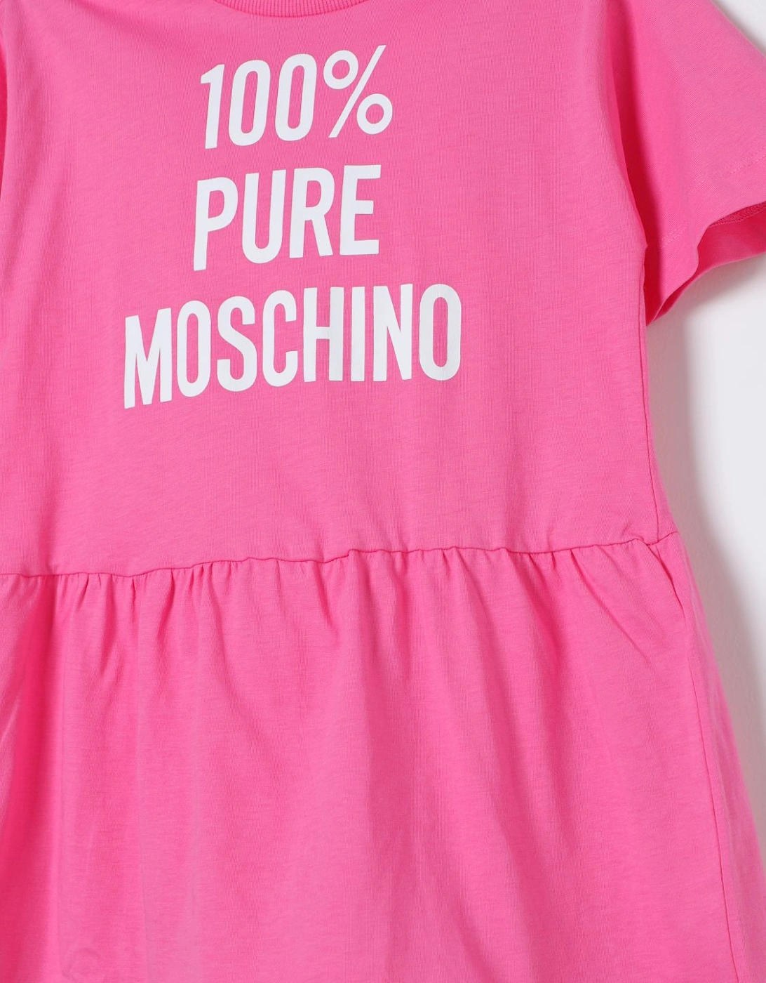 Girls Short Sleeve Dress with Graphic Print