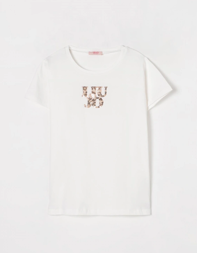 Embellished Logo Short Sleeve Tee