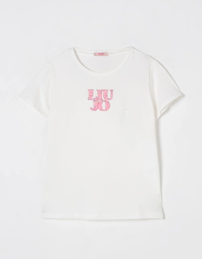 Embellished Logo Short Sleeve Tee