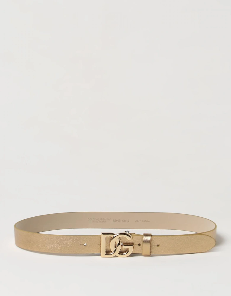 Leather Belt with DG Buckle