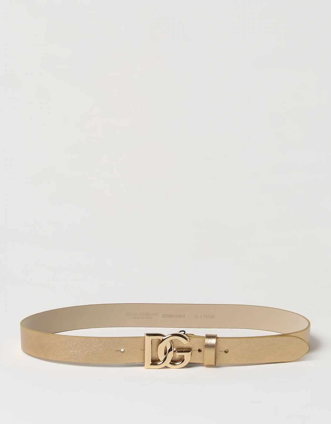 Leather Belt with DG Buckle, 4 of 3