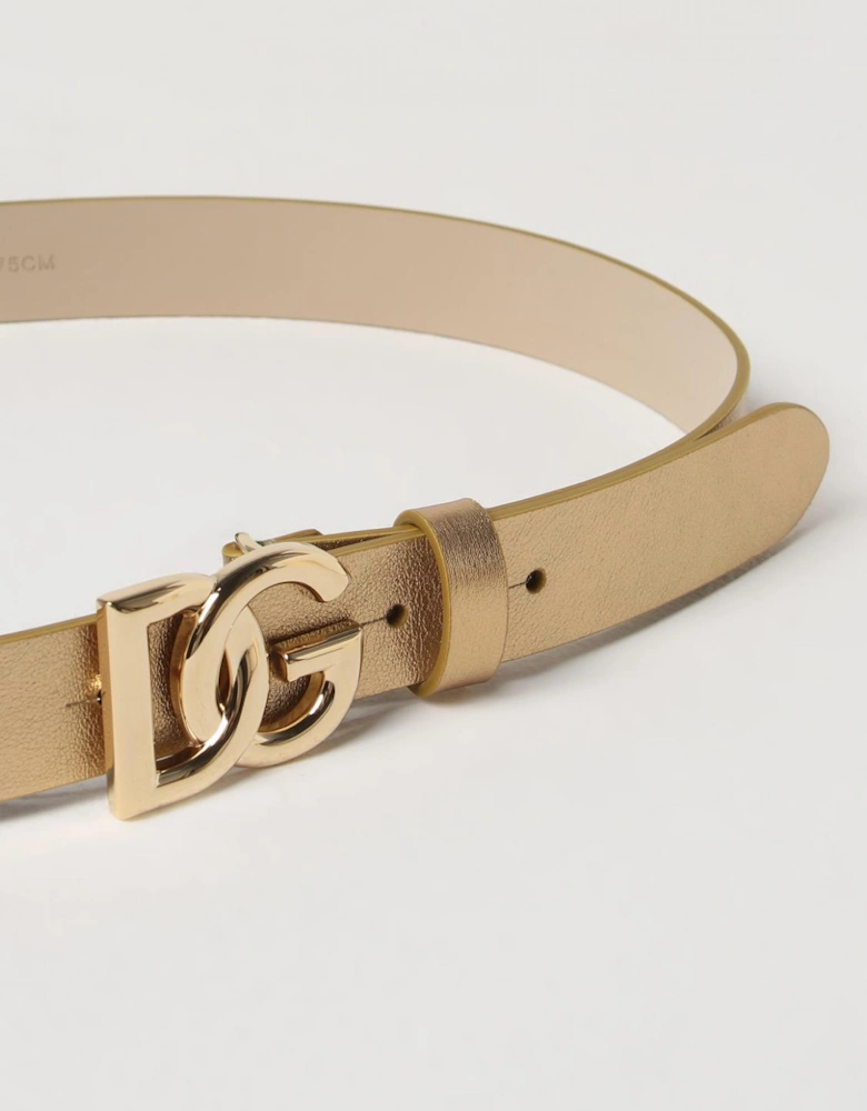 Leather Belt with DG Buckle