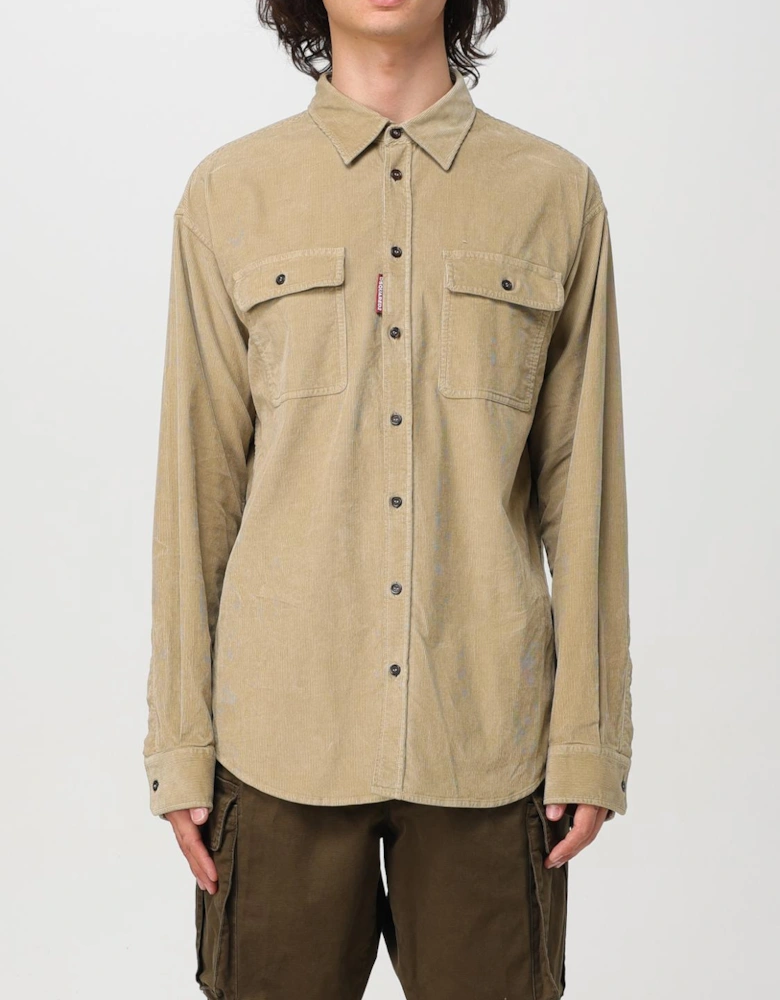 Corduroy Shirt with Pockets