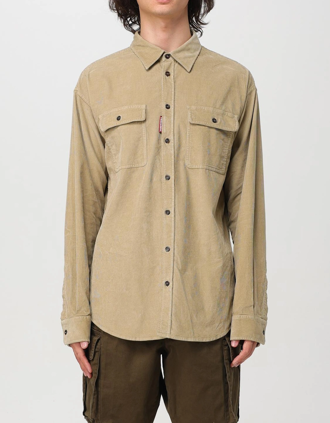 Corduroy Shirt with Pockets